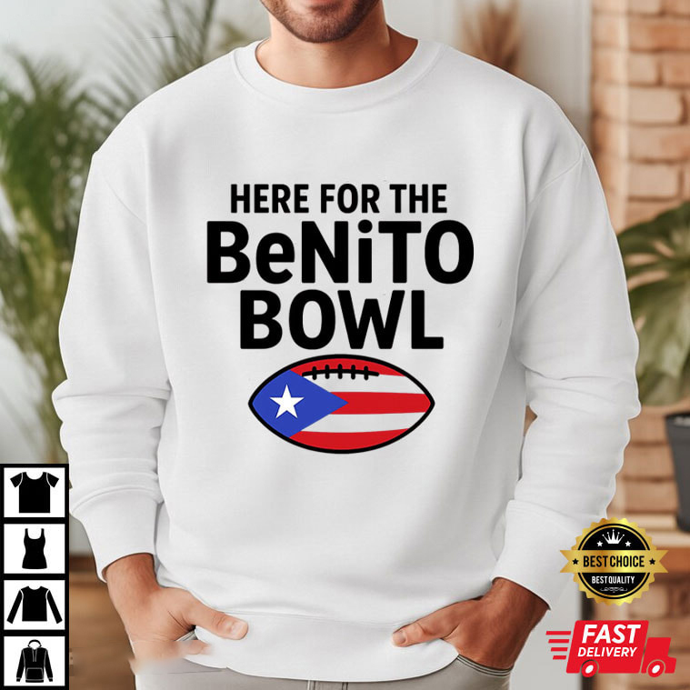 Benito Bowl Bad Bunny Puerto Rico Super Bowl Football Sweatshirt