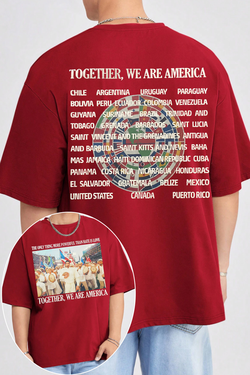 America BadBunny Tee For Men