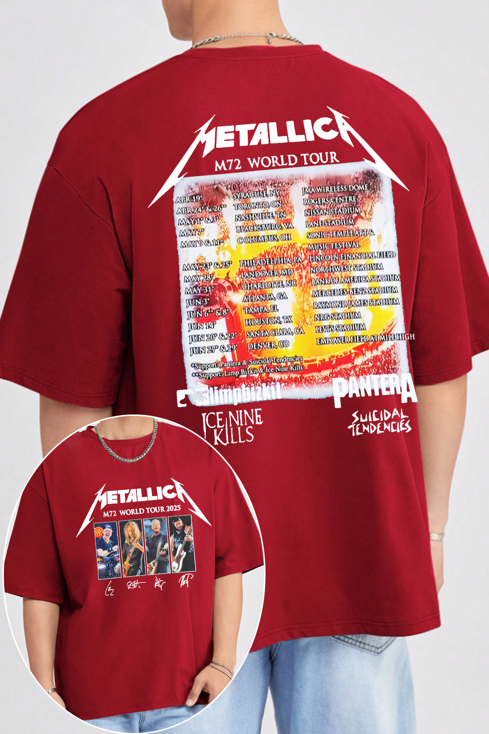 metallica rockband  TEE