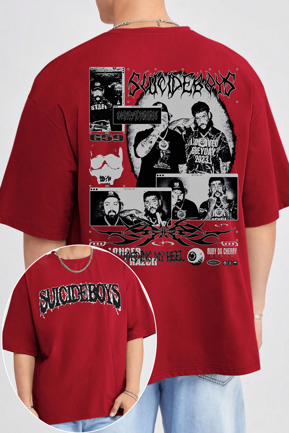 uicideboys casual 2-side printed MEN tee