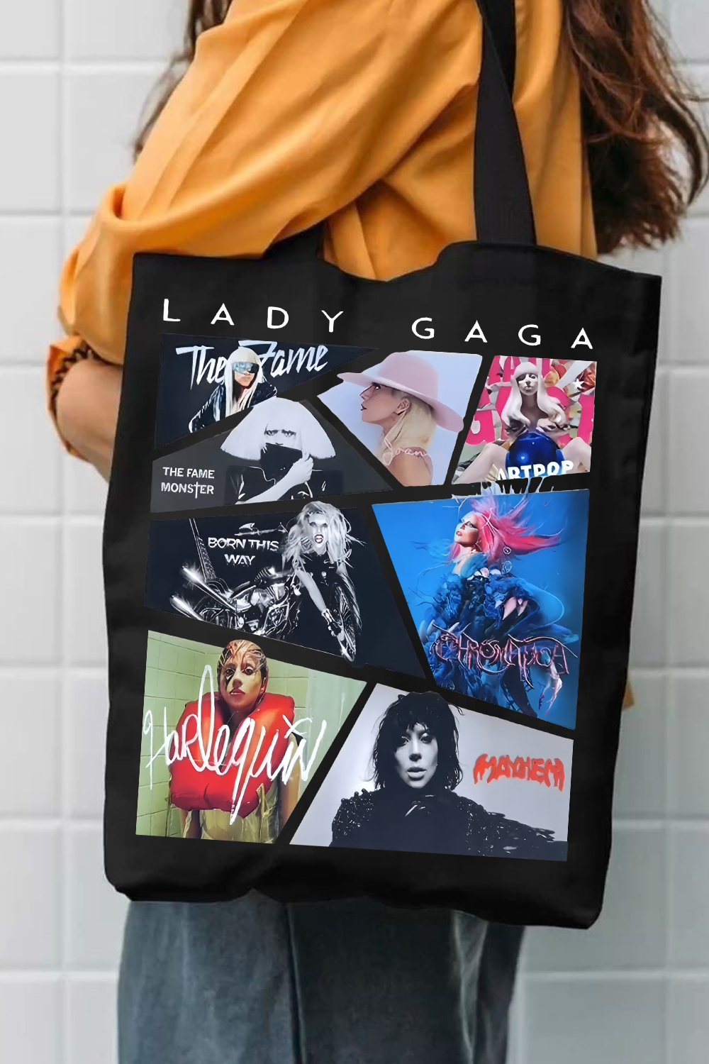 Lady Gaga Album Merch Canvas Bag