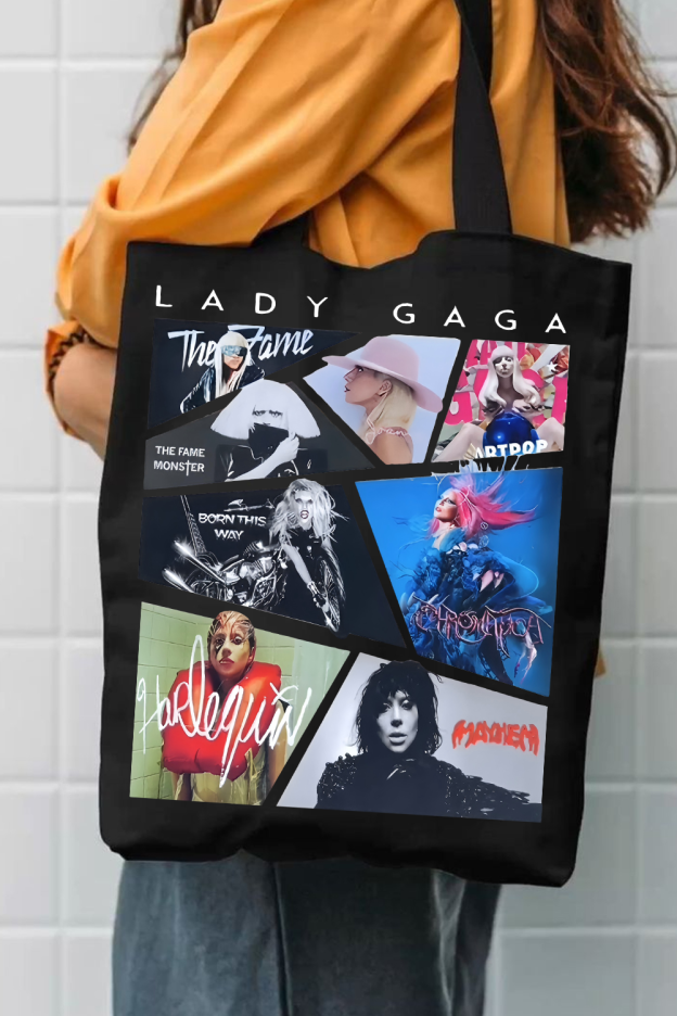 Lady Gaga Album Merch Canvas Bag
