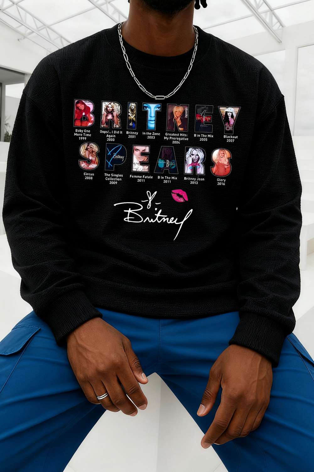 Britney Spears Long-Sleeved Men T-Shirt