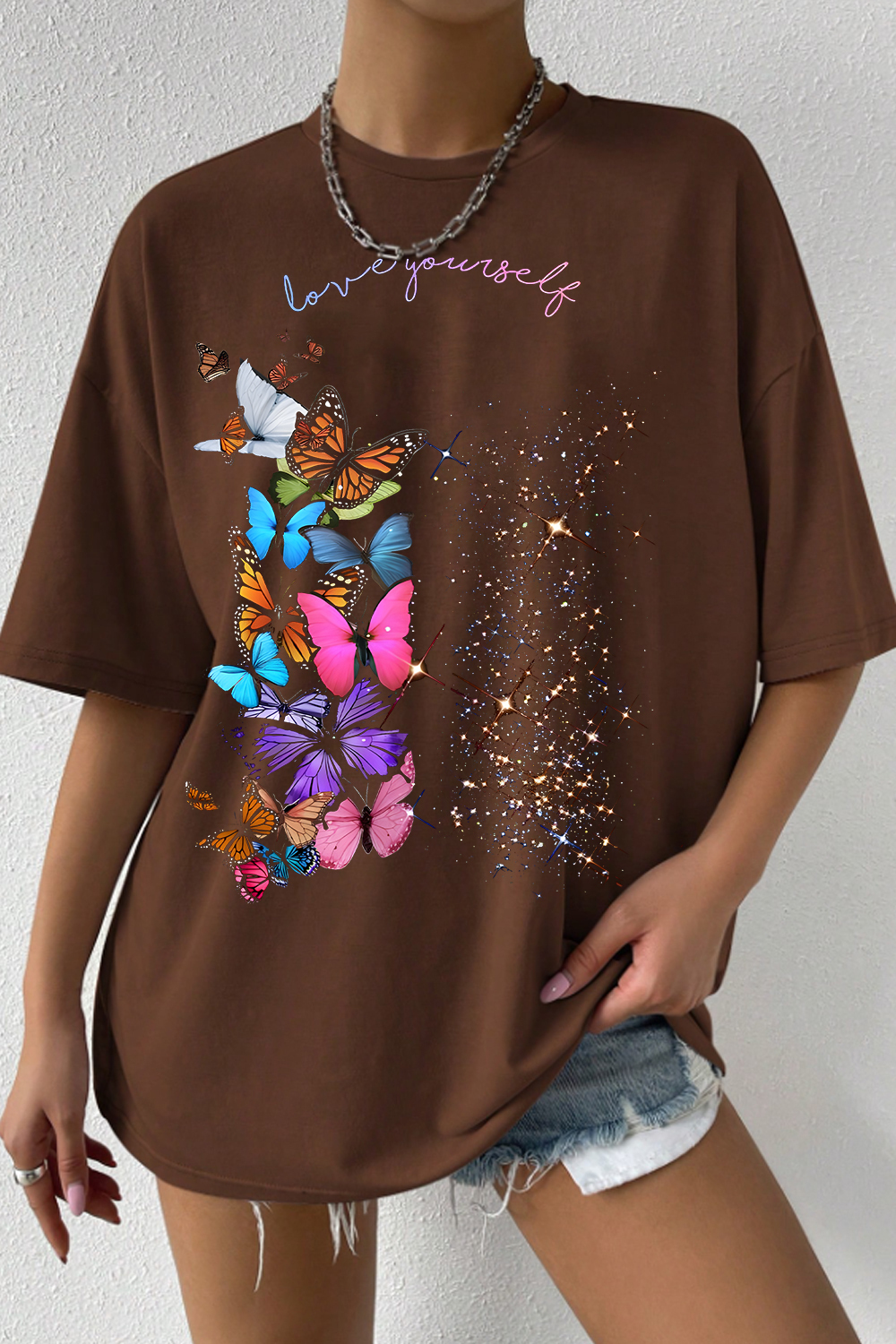 BTS Butterfly Print T-Shirt