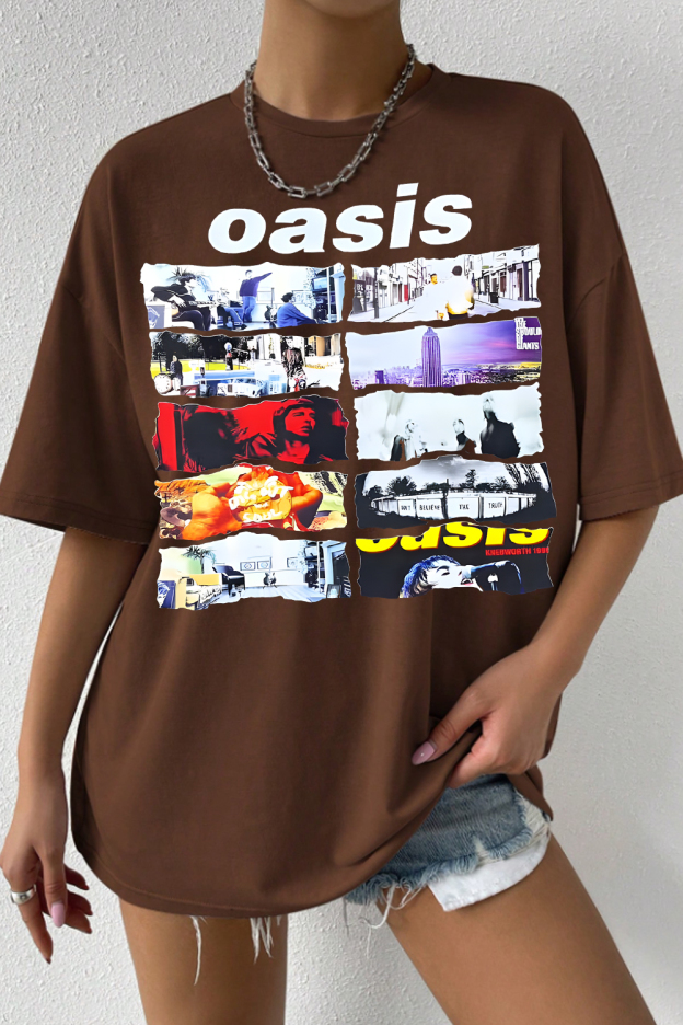 Oasis Unisex T Shirt Definitely Maybe Promo Official Reunion Tour 2025