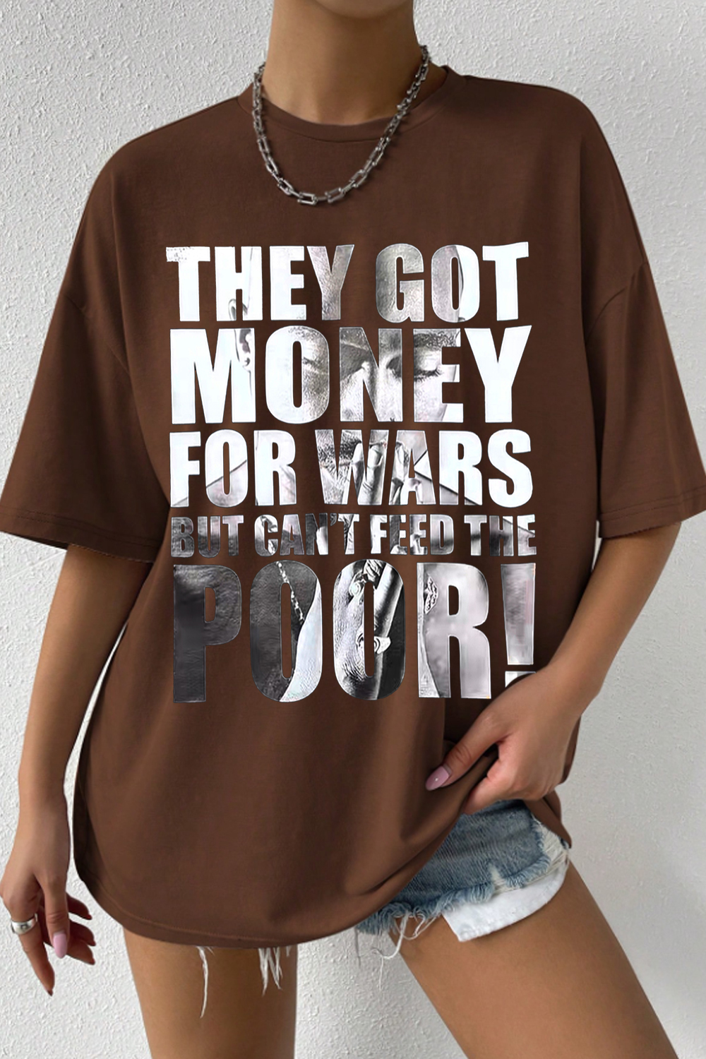 They got money for war but can’t feed the poor! TUPAC tee For Women