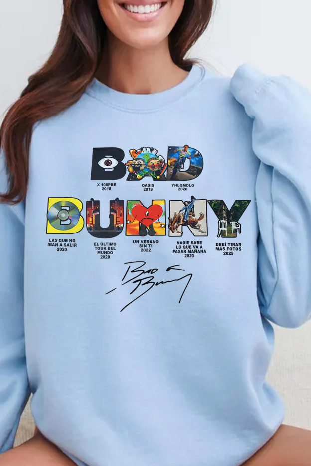 Bad Bunny Concert DTML Album Sweatshirt For WoMen
