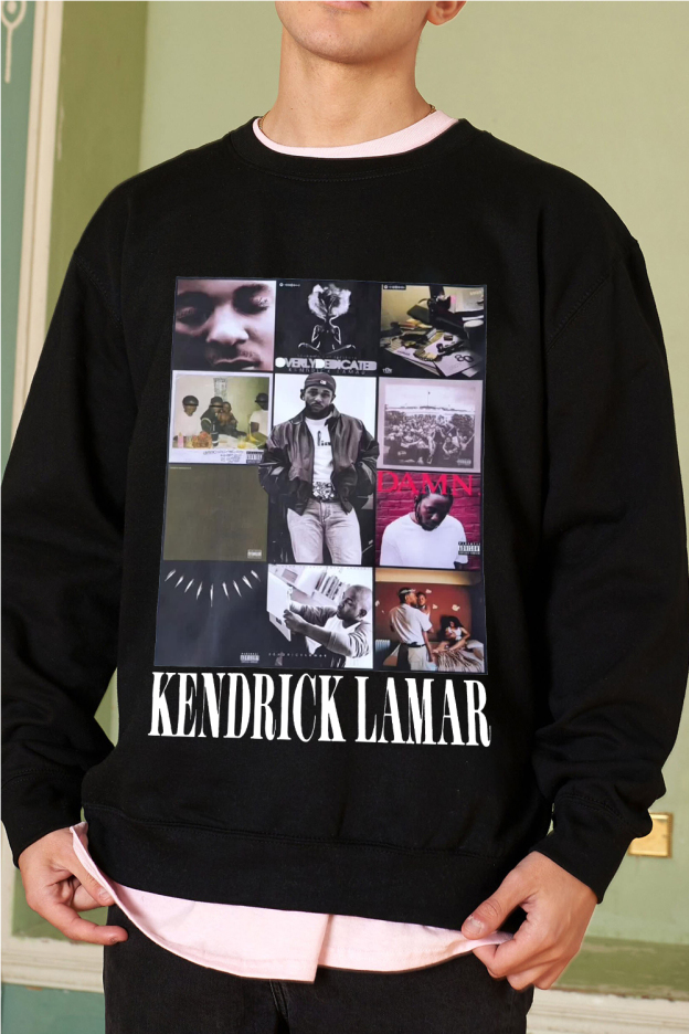 kendrick lamar men's crew neck sweatshirt