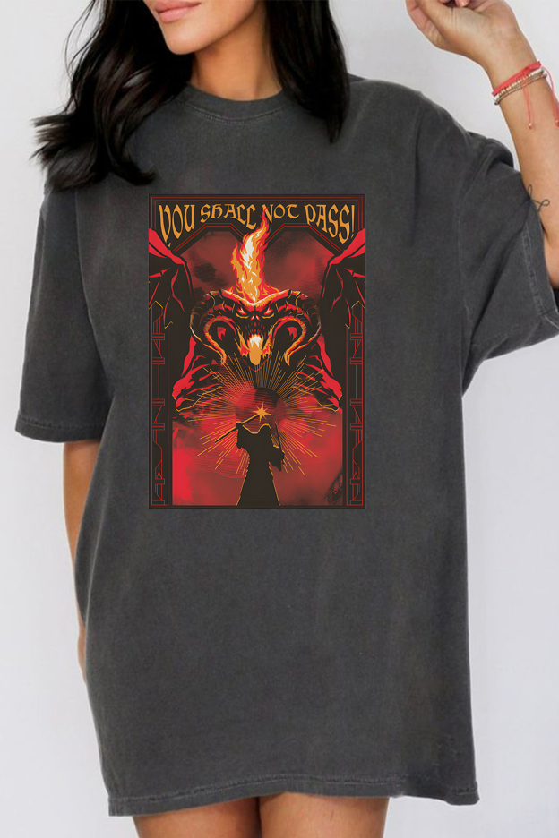 Fire and shadow clash LOTR Tee For Women