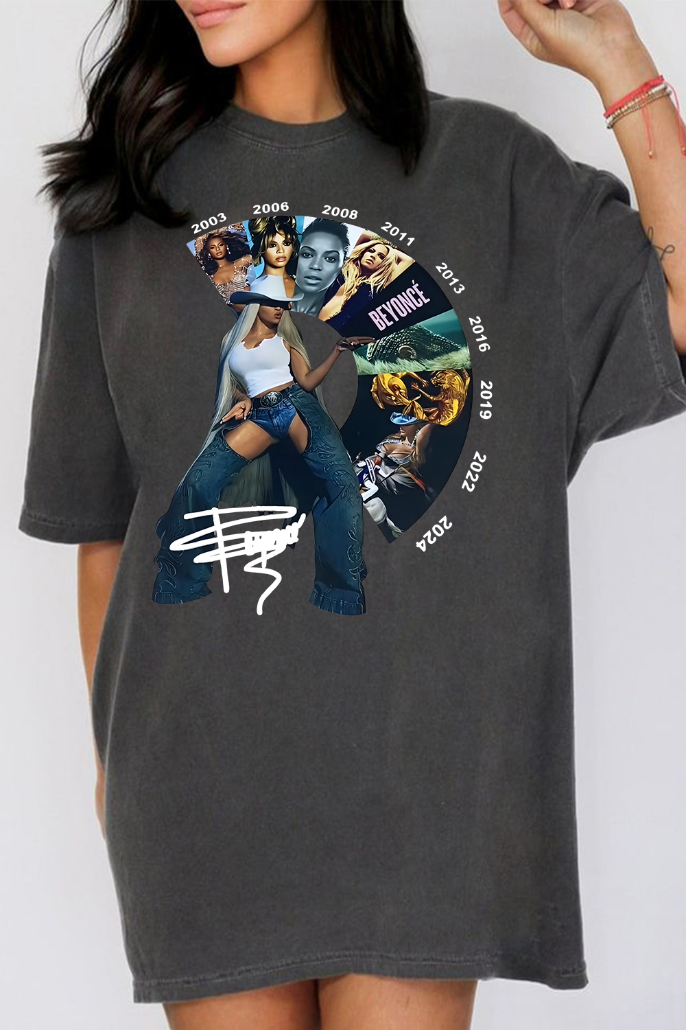 Beyoncé Carter Cowboy Tour Album Tee For Women