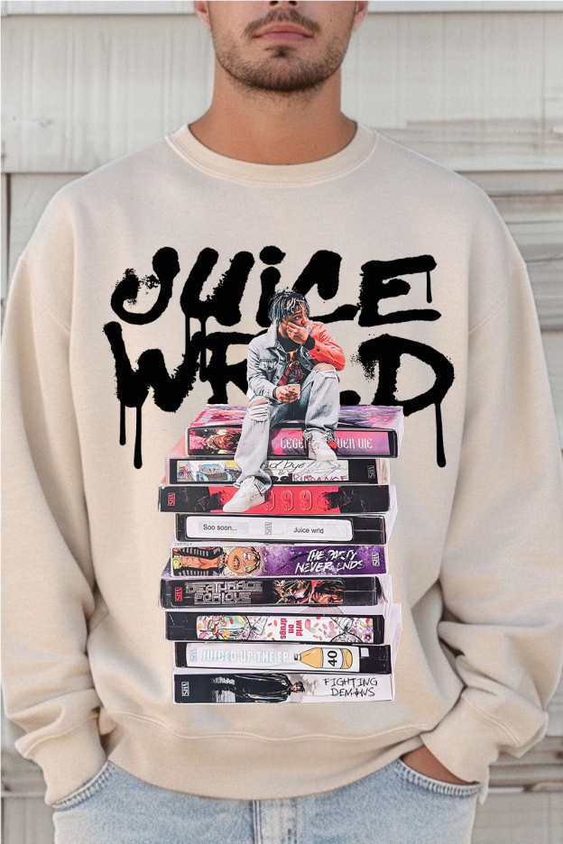 Juicewrld long sleeve round neck men's sweatshirt
