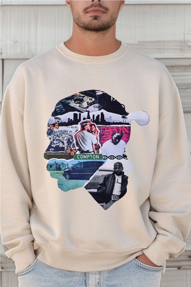 Personalized kendricklamar men's crew neck sweatshirt