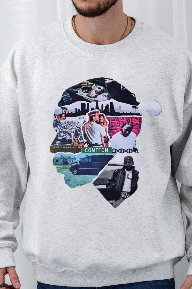 Personalized kendricklamar men's crew neck sweatshirt