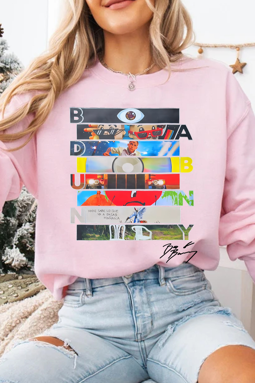 Bad Bunny Signature Sweatshirt For Women