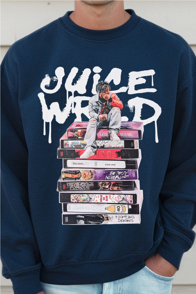 Juicewrld long sleeve round neck men's sweatshirt
