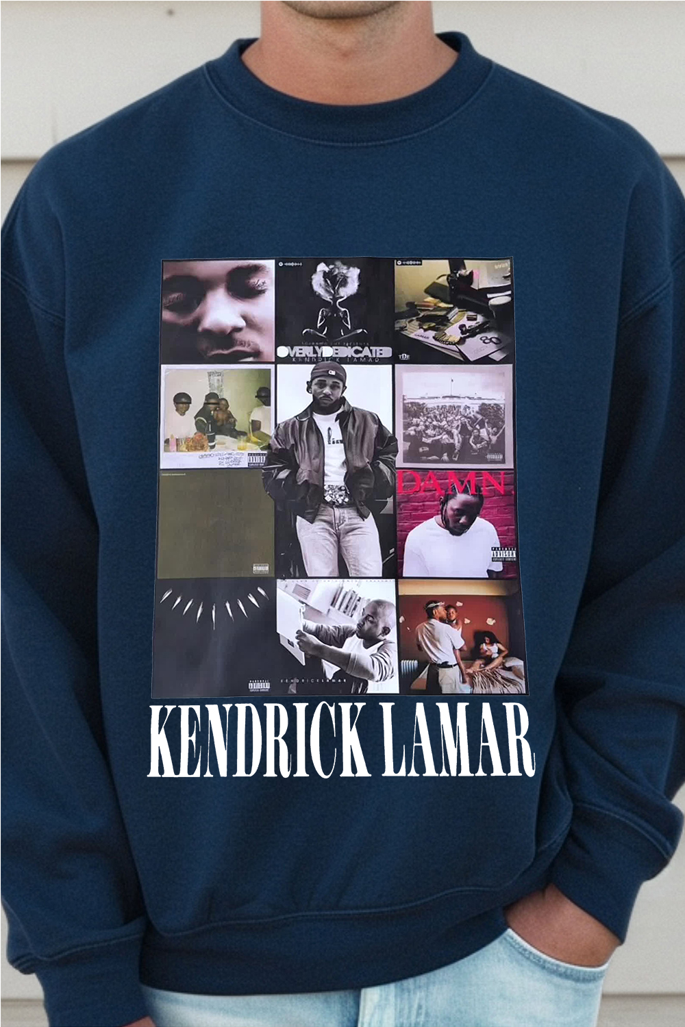 kendrick lamar men's crew neck sweatshirt