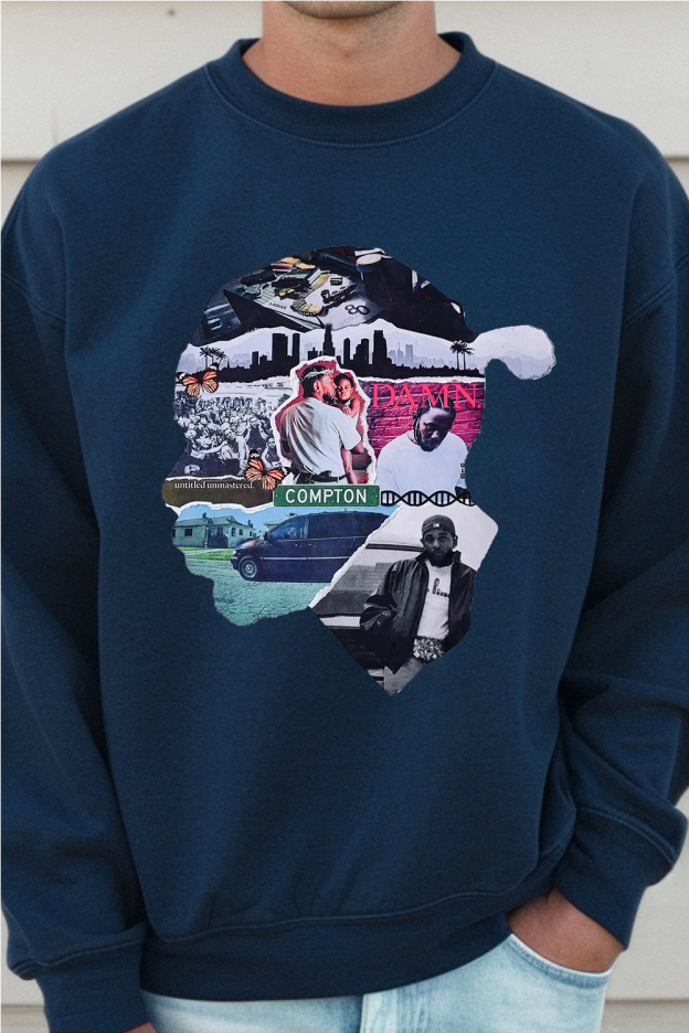 Personalized kendricklamar men's crew neck sweatshirt