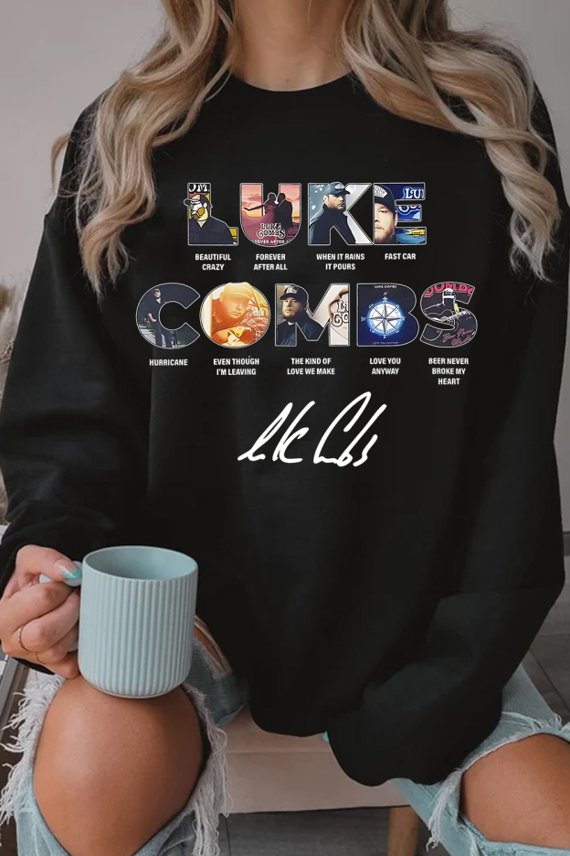 Luke Combs Women Long-Sleeved Sweatshirt