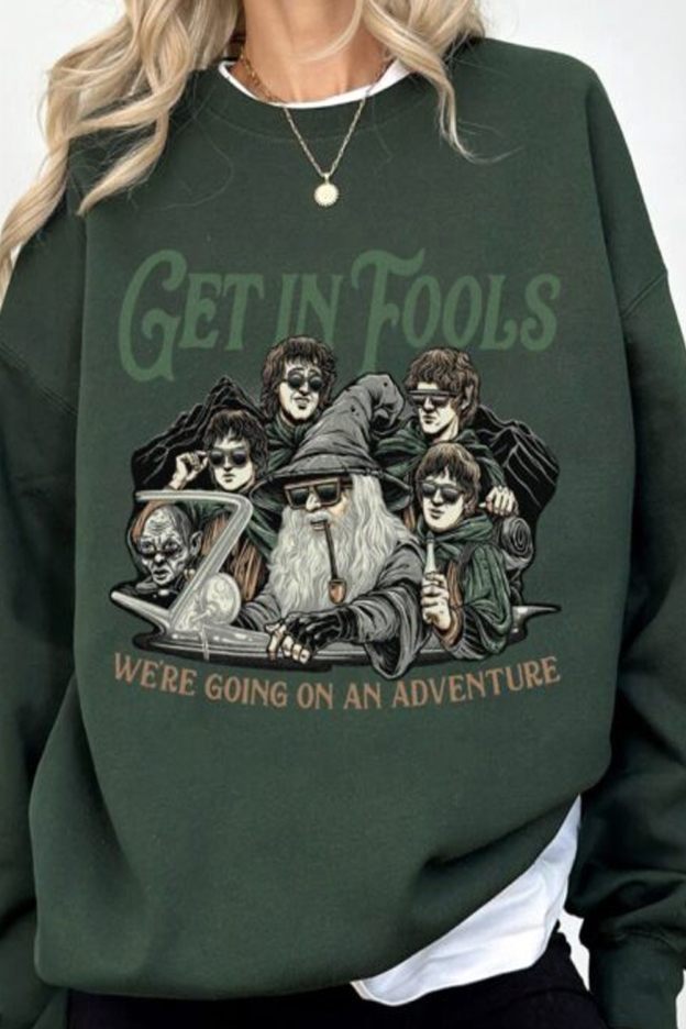 LOTR Get In Fools Funny Meme Vintage Shirt