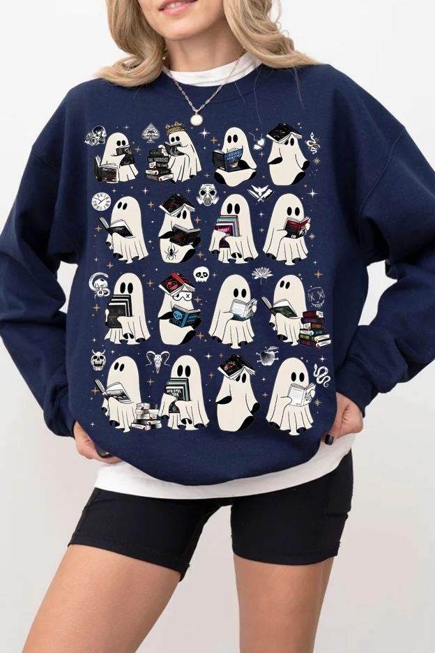 Ghost Reading Dark Romance Novels sweatshirts