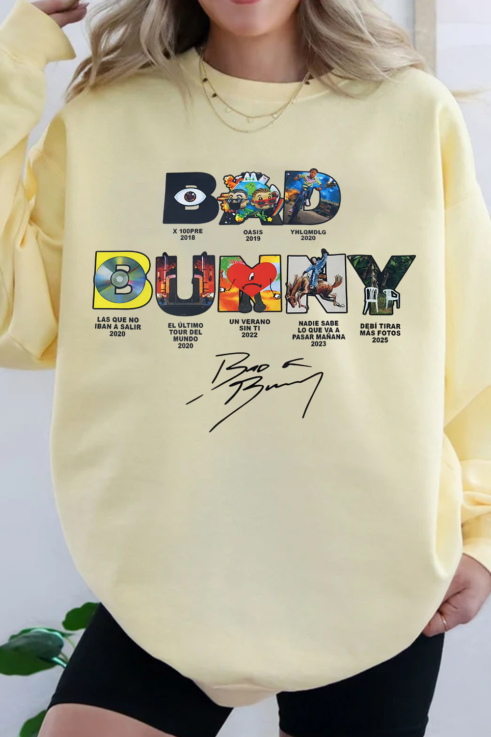 Bad Bunny Concert DTML Album Sweatshirt For WoMen