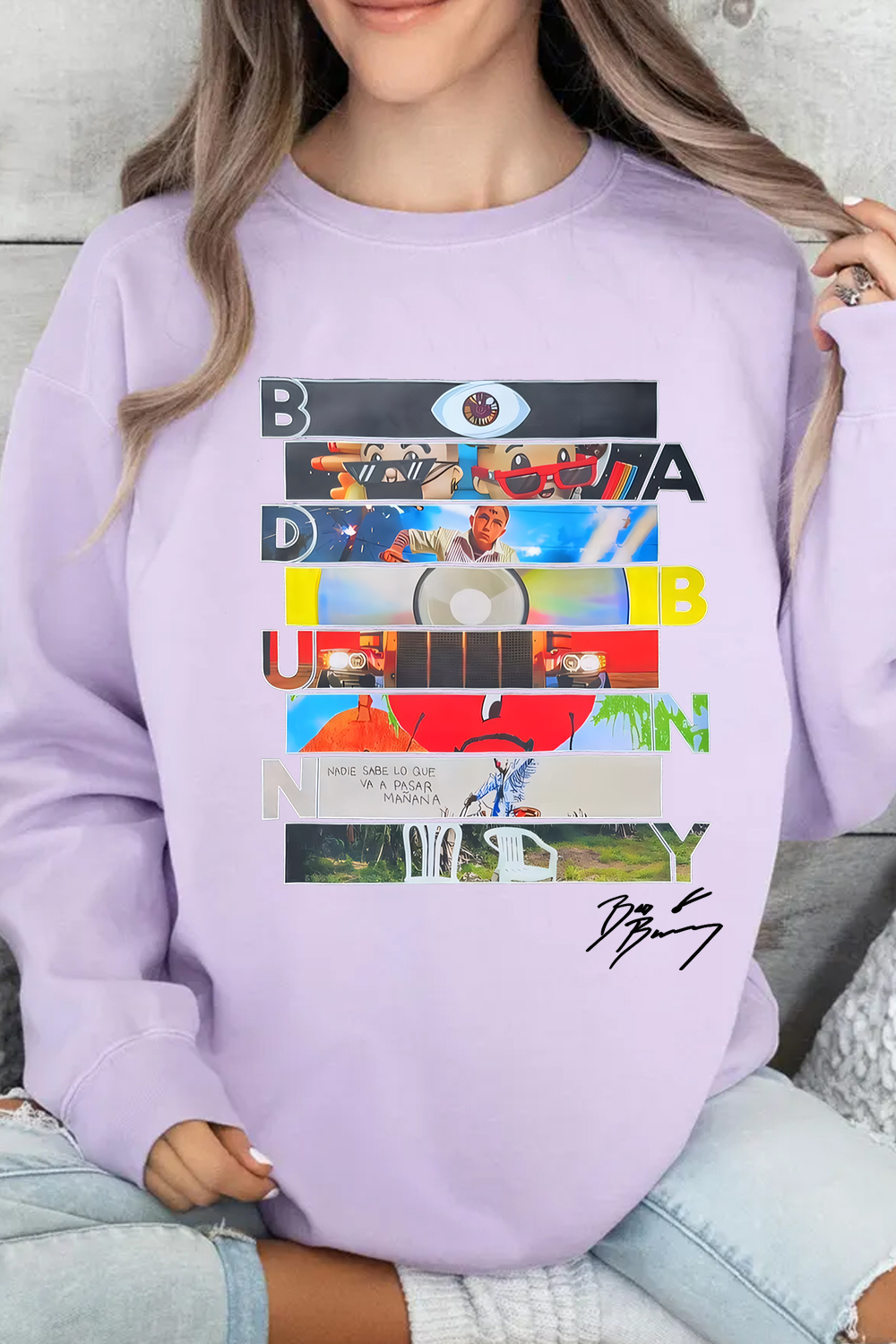 Bad Bunny Signature Sweatshirt For Women