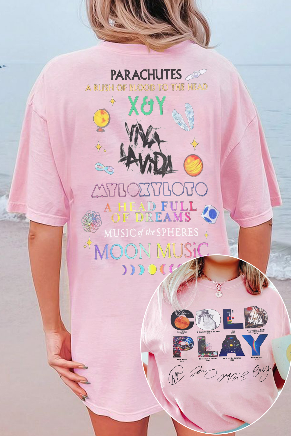 Coldplay shirt Both Side For Women