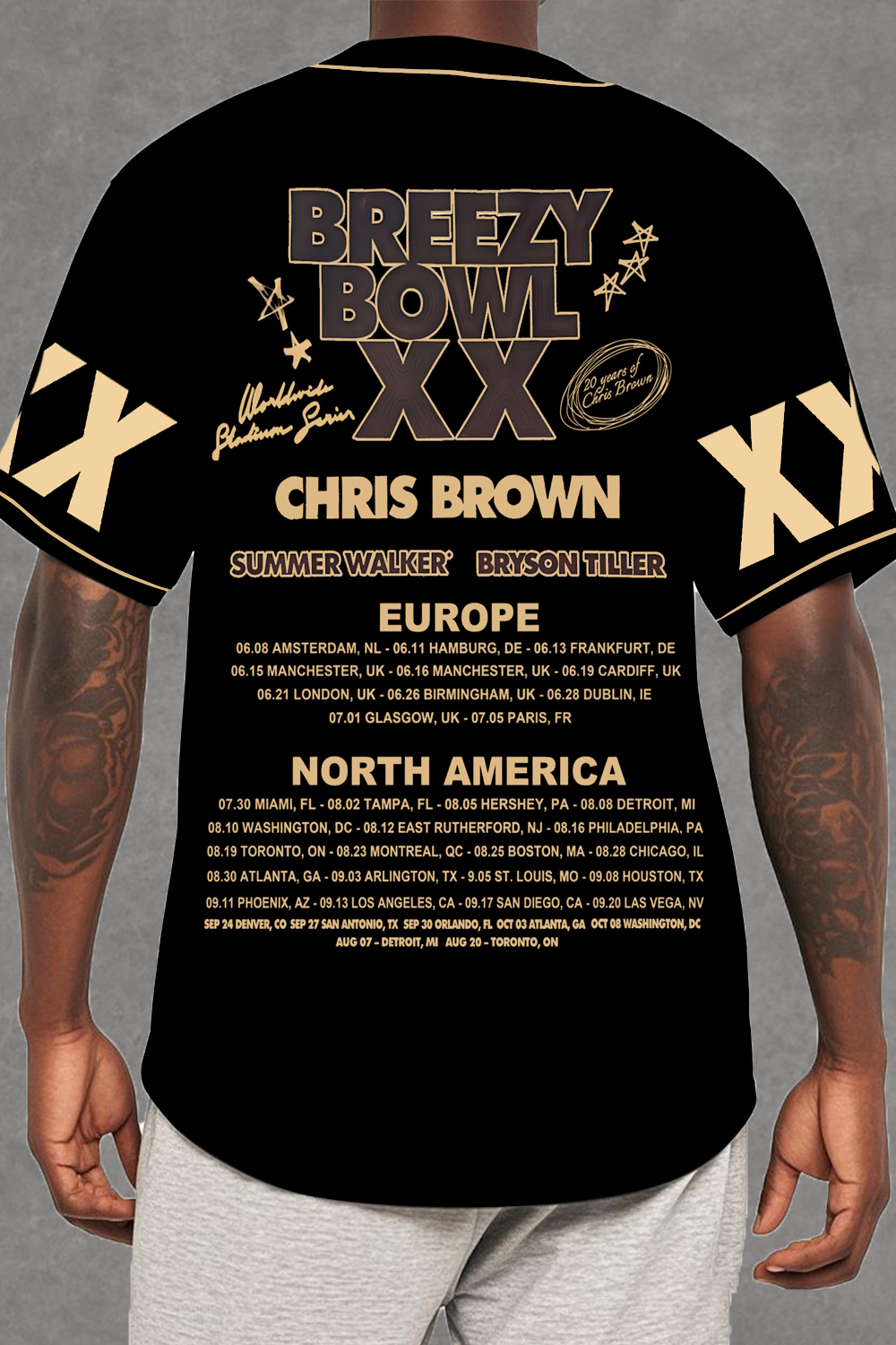 CB Bowl XX World Tour 2025 Baseball Jersey