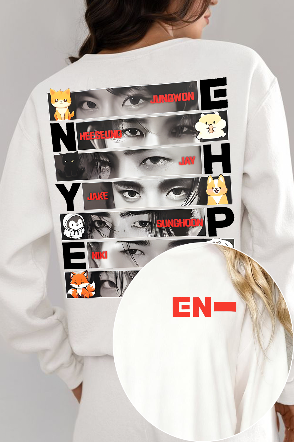 Enhypen 2-Side Fans Long-Sleeved T-Shirt