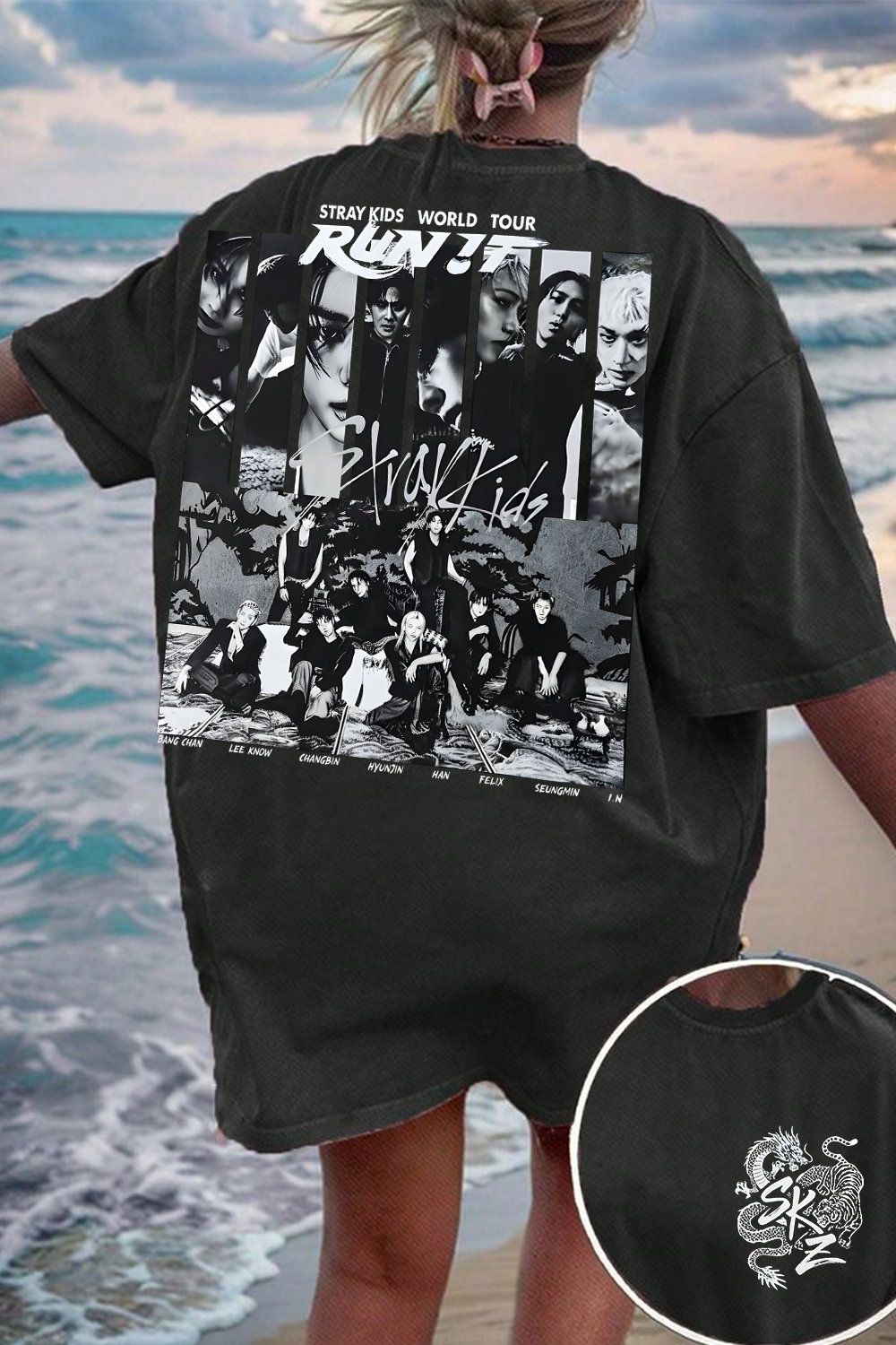 Stray Kids Run It World Tour Two-Sided Tee