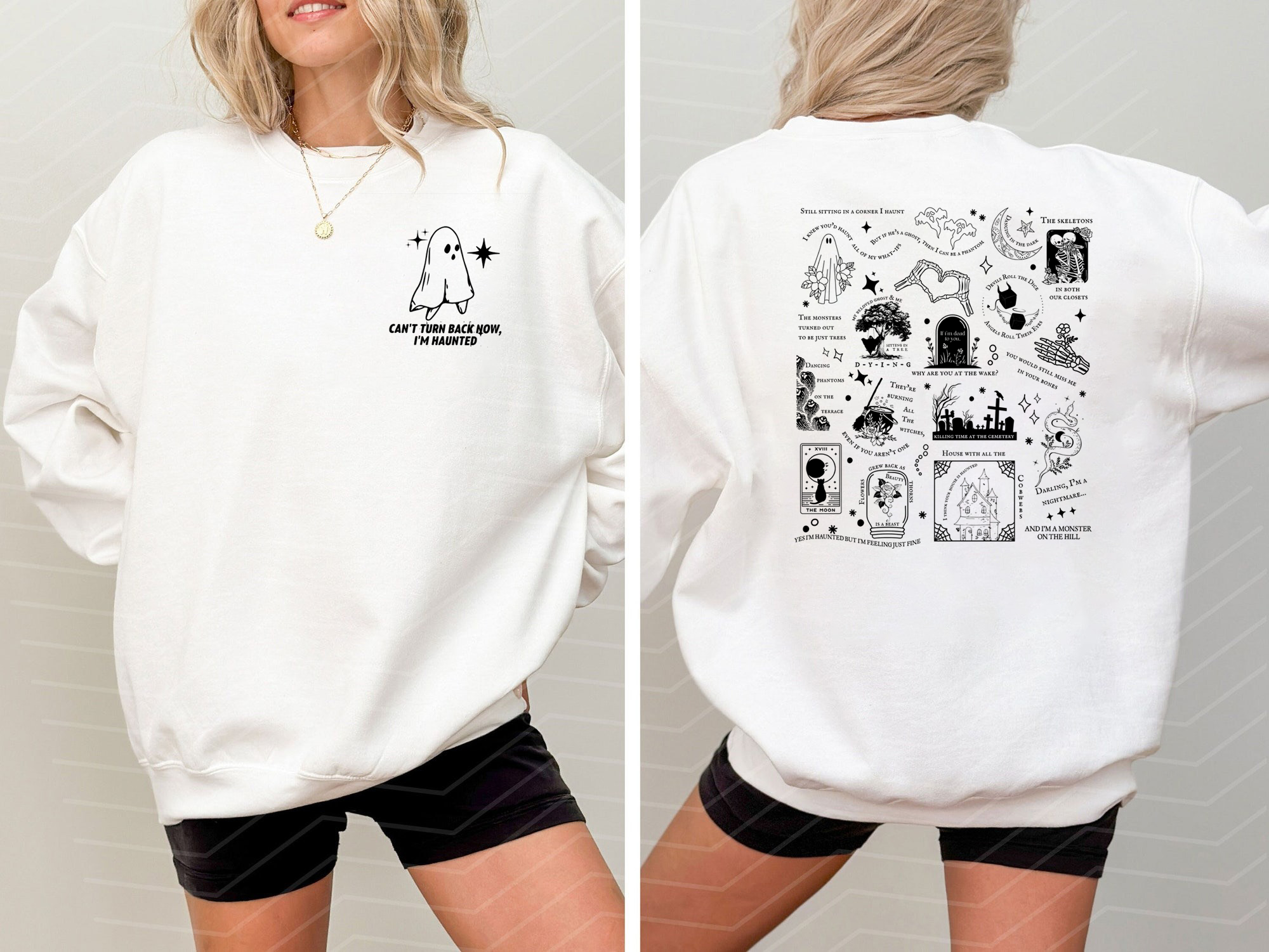 Spooky Halloween Season Song Lyrics Sweatshirt