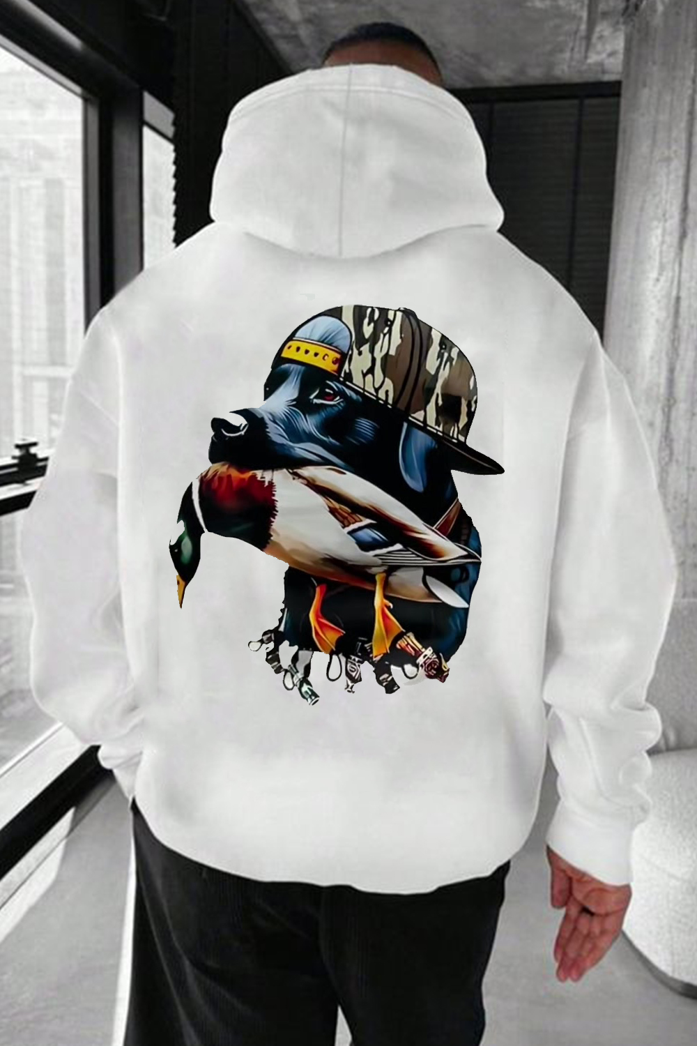 Vintage Trump Back Print Hoodie