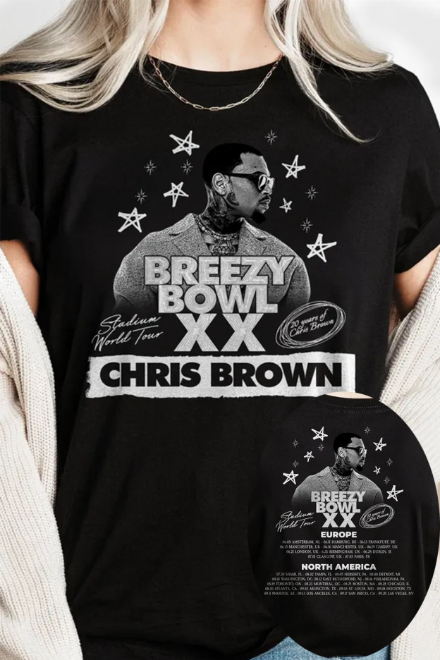 2025 Chris Brown Breezy Bowl Tour Shirt
