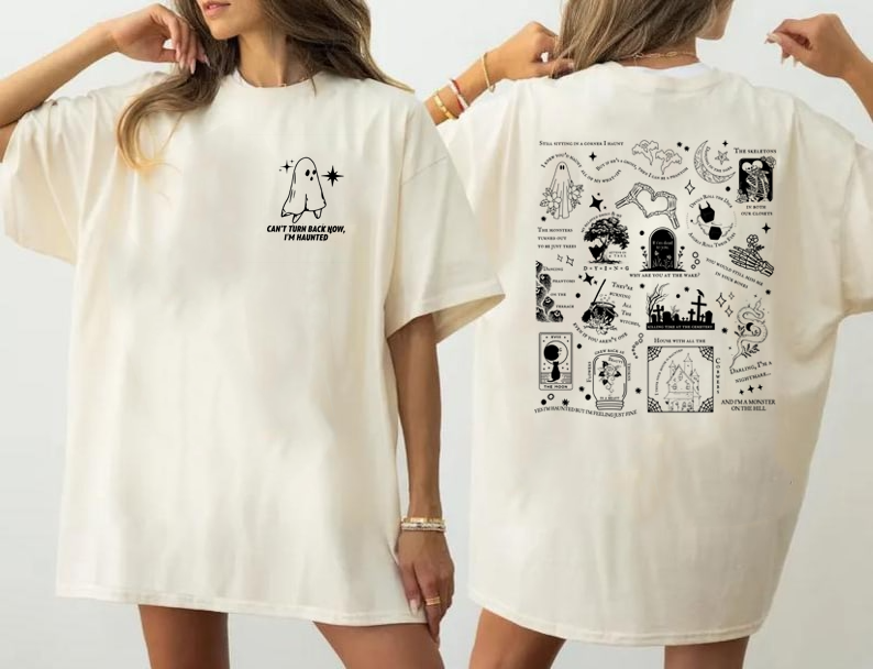 Spooky Halloween Season Song Lyrics Tee For Women