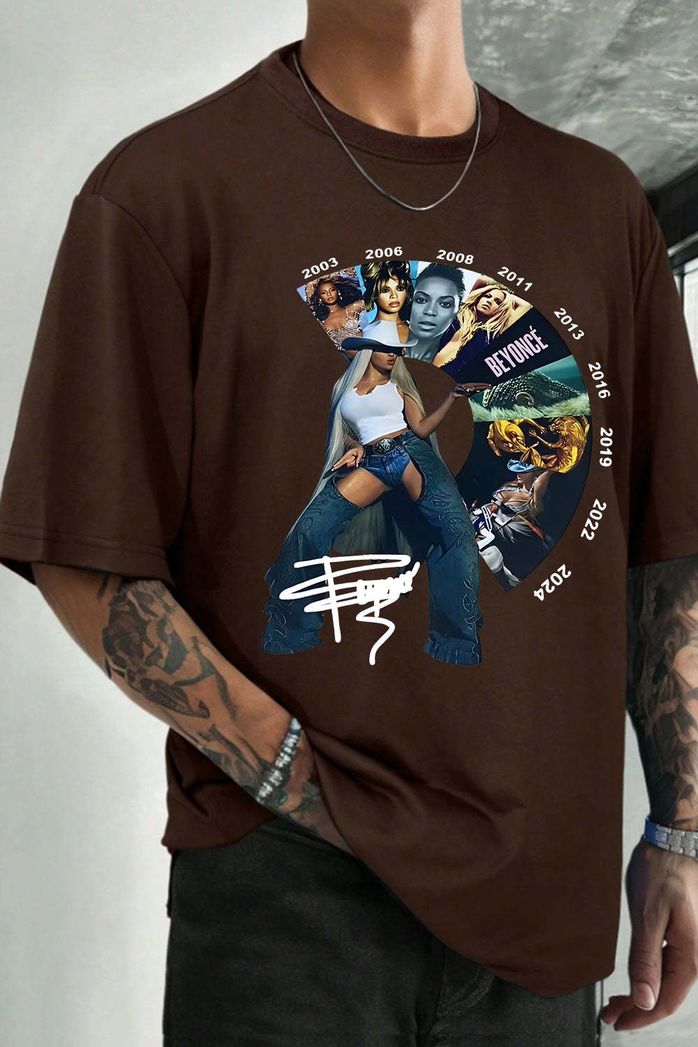 Beyoncé Carter Cowboy Tour Album Tee For Men