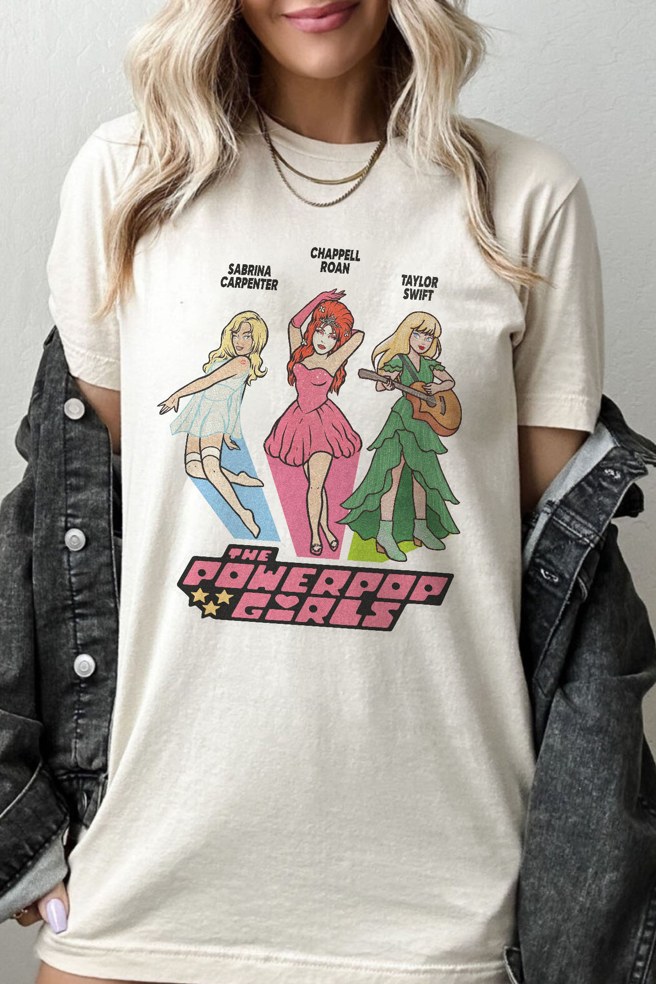 Chappell Roan x Sabrina x Taylor Swift PowerPop Girls – Shirt