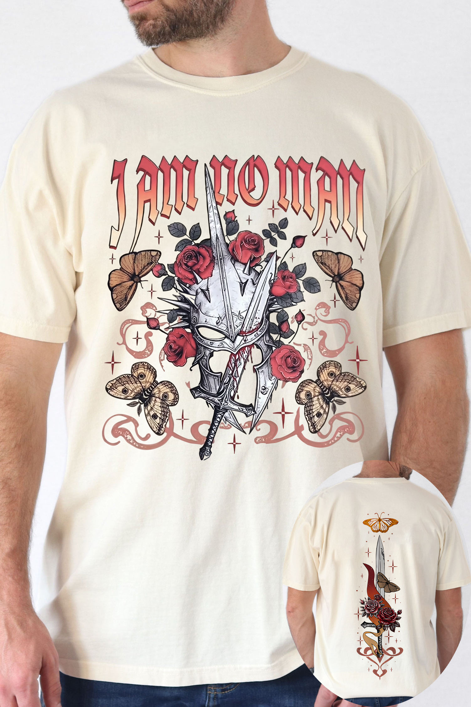 The Lord of the Rings cartoon double-sided print short-sleeved loose T-shirt