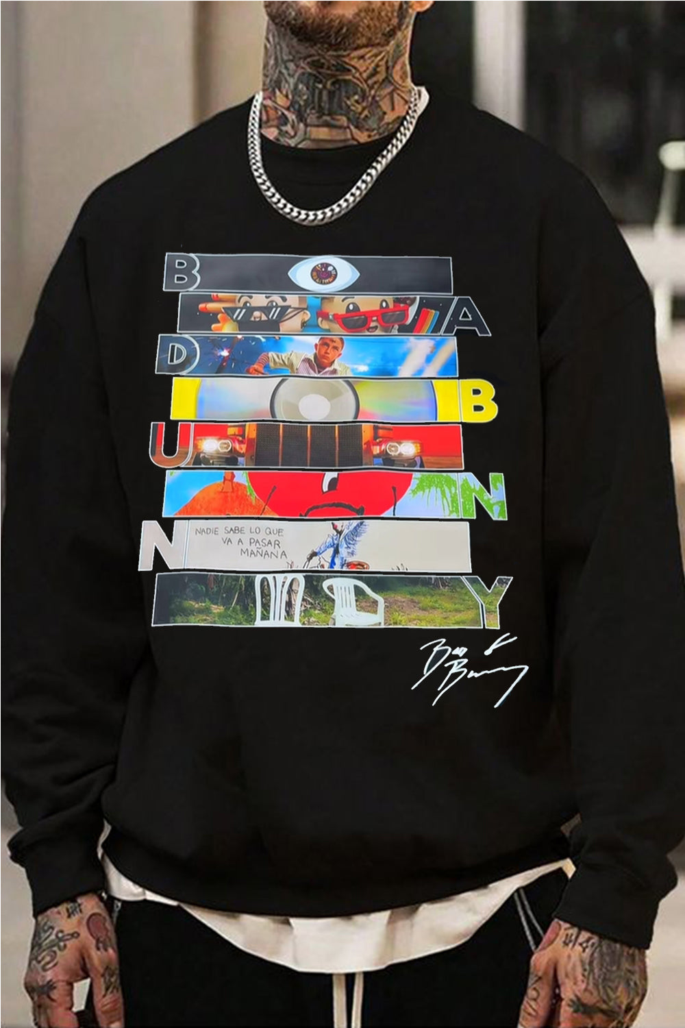 Bad Bunny Signature Sweatshirt For Men