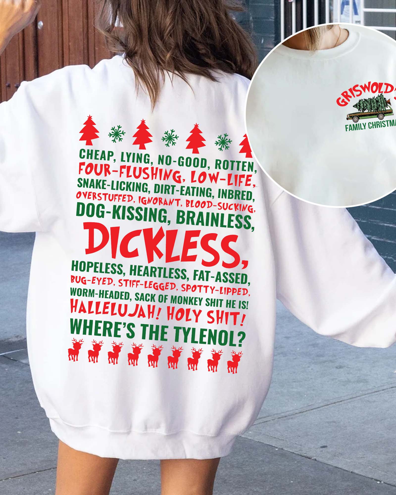 Griswold’s National Lampoon’s Christmas Vacation Dickless 2 sides– Sweatshirt