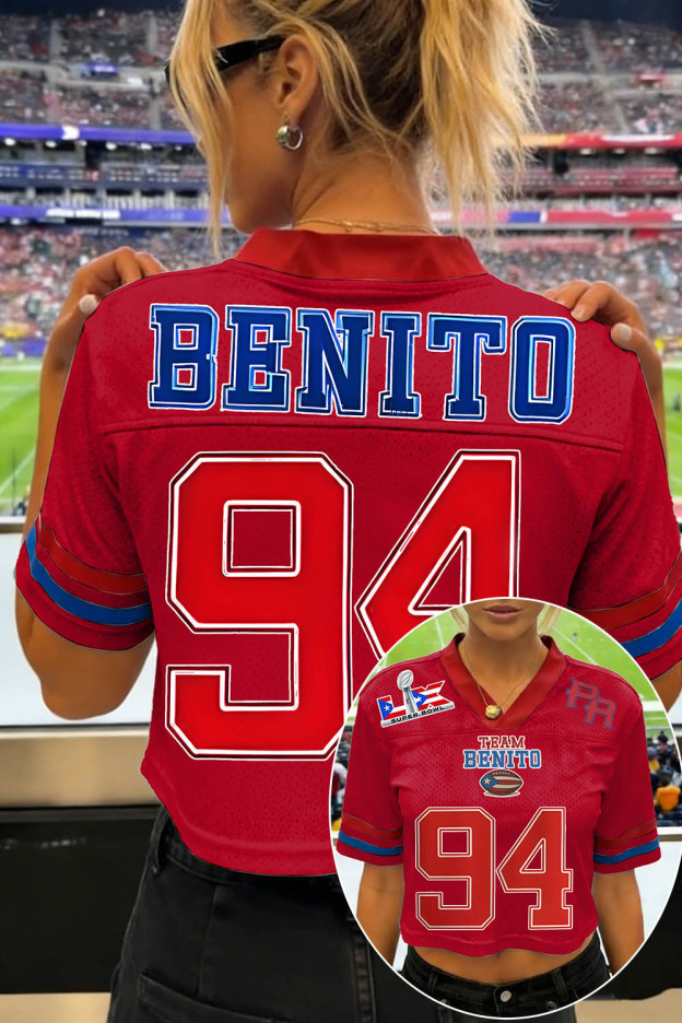 Cool Bunny Jersey for Breezy Bowl 2026 🔥Team Benito Football Crop Jersey