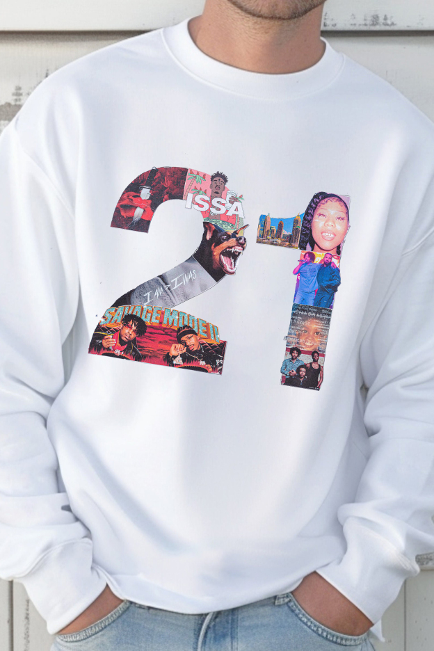 21 Typography – Men sweatshirt