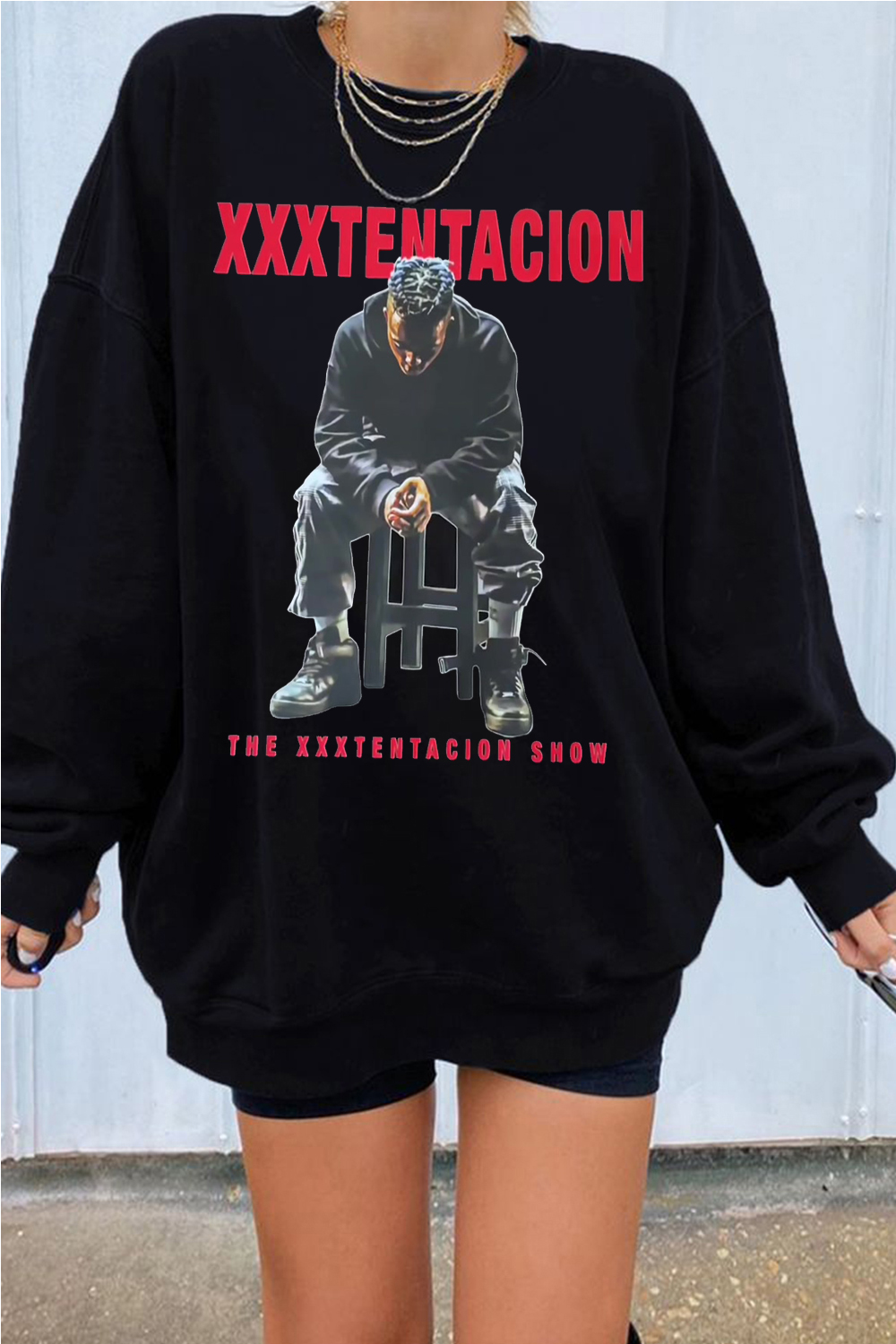 xxxtentacion color matching personality sweatshirt
