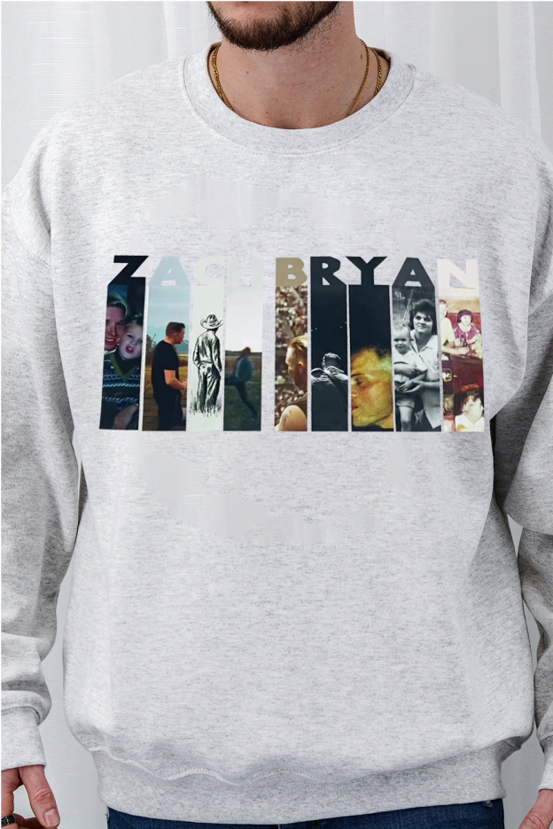 Zach Bryan lettering poster print sweatshirt