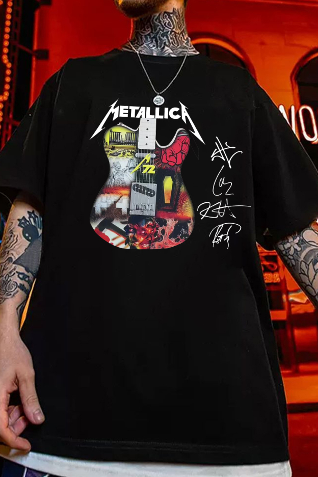 metallica 2025 men TEE