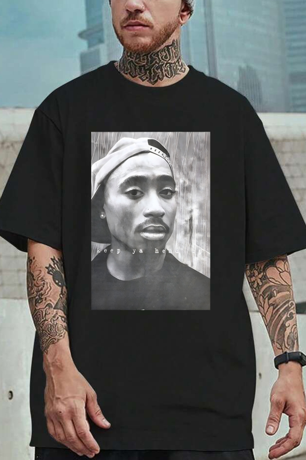2Pac 90s Rappers Graphic Tee For Men