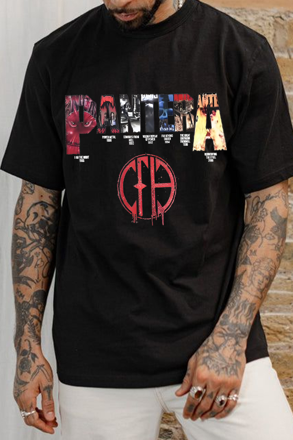 pantera short sleeve men t-shirt