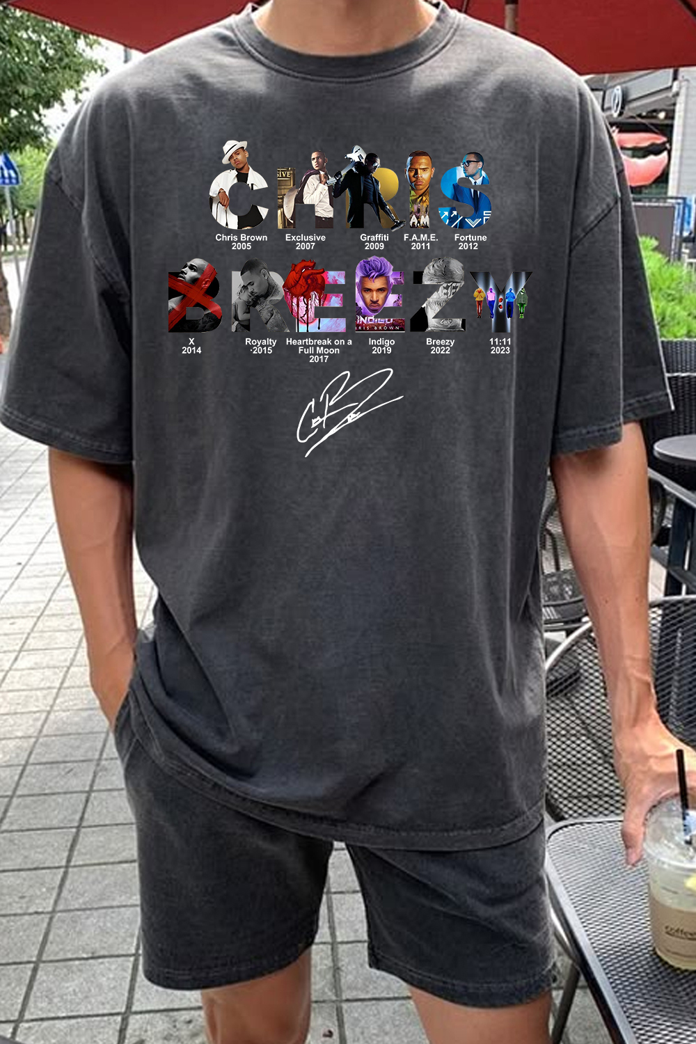 CB Brez Album Concert Graphic Tee For men