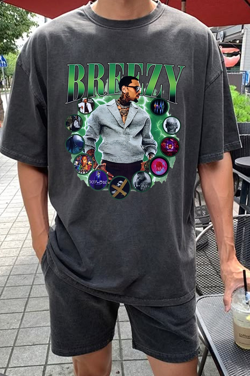 Chris Brown Breezy 1111 Tour tshirt For Men