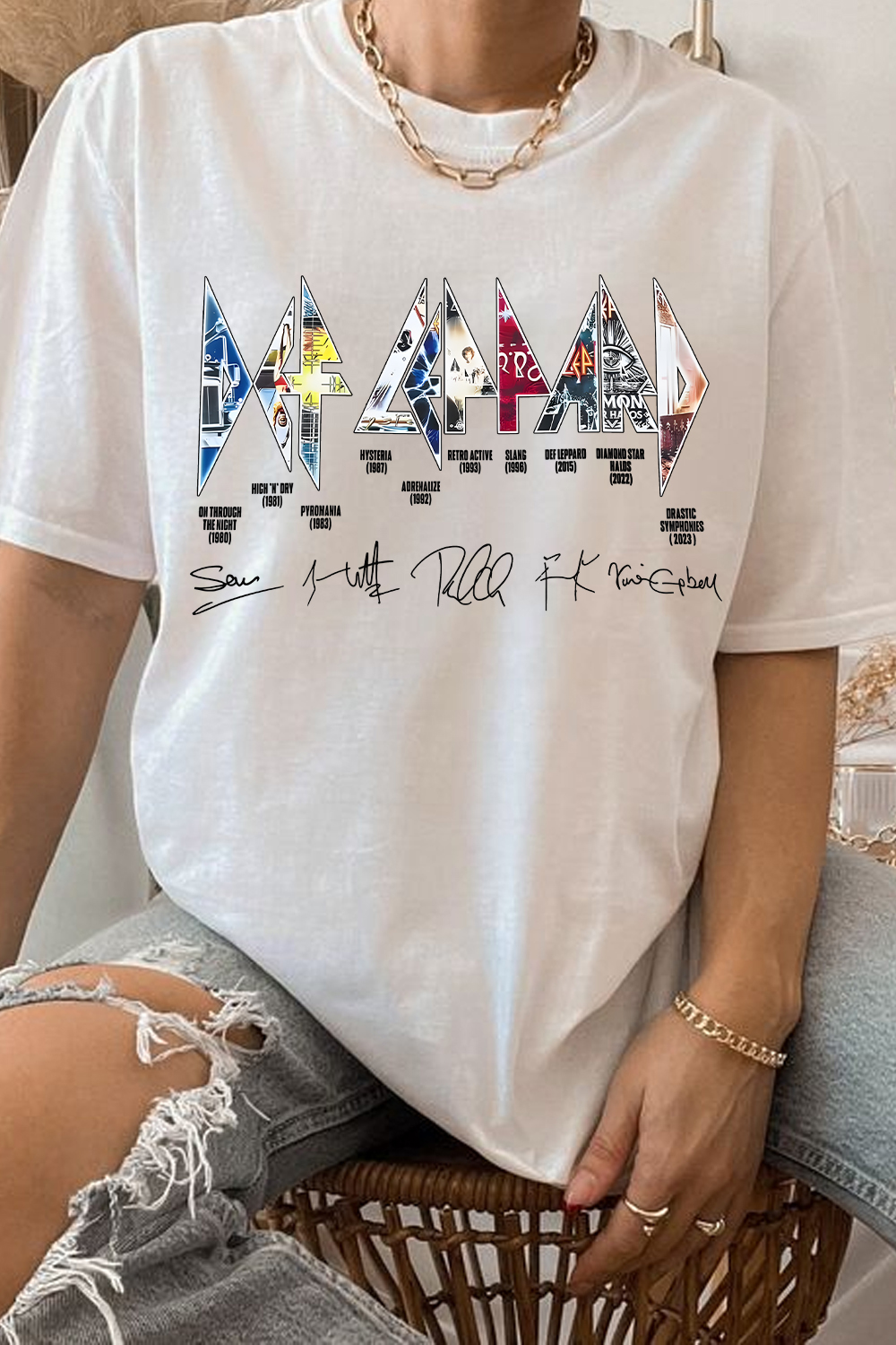 DEF LEPPARD Album T-shirt For Women