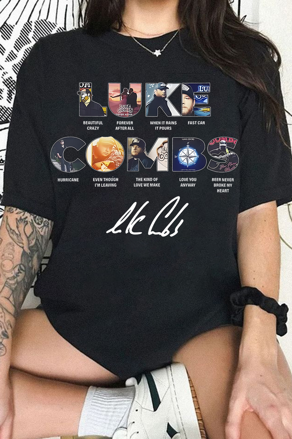 Luke Combs Tee  For Women